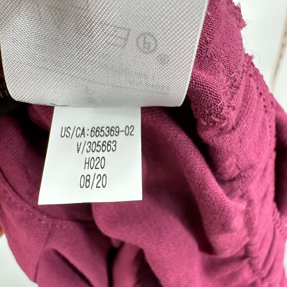 Banana Republic Women's Long Sleeve Maroon Blouse T-Shirt Tee Peplum Casual S - Picture 4 of 7